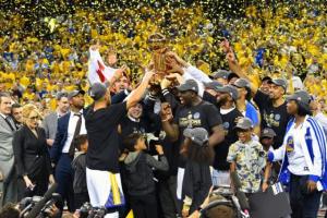 The victorious Golden State Warriors.