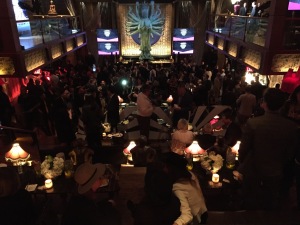 The view from the main level of Tao, going down.  Photo by Karen Salkin.