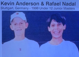 US Open finalists Kevin Anderson and Rafa Nadal...when they were twelve!!!   Photo by Karen Salkin.