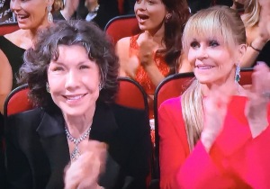 Lily Tomlin and Jane Fonda.   Photo by Karen Salkin, as is the big one at the top of the page.