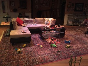 See all that Halloween candy spilling onto the floor in the center?  Photo by Karen Salkin.