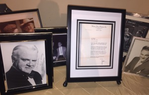 Part of the lobby James Cagney display. Photo by Karen Salkin.