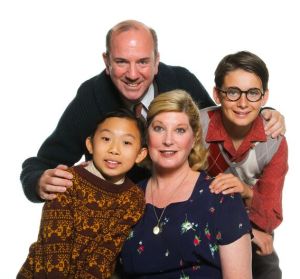 The "Parker Family": (Clockwise from top) Richard Van Slyke, Griffin Sanford, Andrea Stradling, and Kevin Ying. Photo by John Dlugolecki.