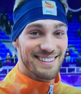 Speaking of good-looking atheletes, how about this gorgeous face on Dutch Speed Skater, (and gold medalist,) Kjeld Nuis? Photo by Karen Salkin.