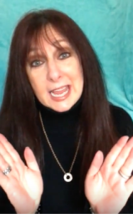 Karen Salkin in one of her YouTube videos, to help you picture her saying all this.