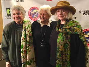 Marcia Nasitir, Marion Rosenberg, and Piper Laurie, pre-screening. Photo by Roz Wolf. 