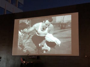 Ricardo Montalban on the big screen. Photo by Karen Salkin.