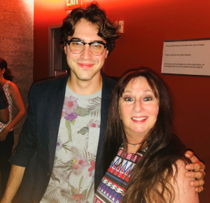 Ryan McCartan and Karen Salkin at the after-party.  Photo by Roz Wolf.
