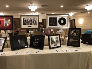 Just a small part of the silent auction.  Photo by Karen Salkin.