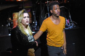Emma Hunton (that's not her 'do that I saw,)  and Jamar Williams. Photo by Kevin Parry.