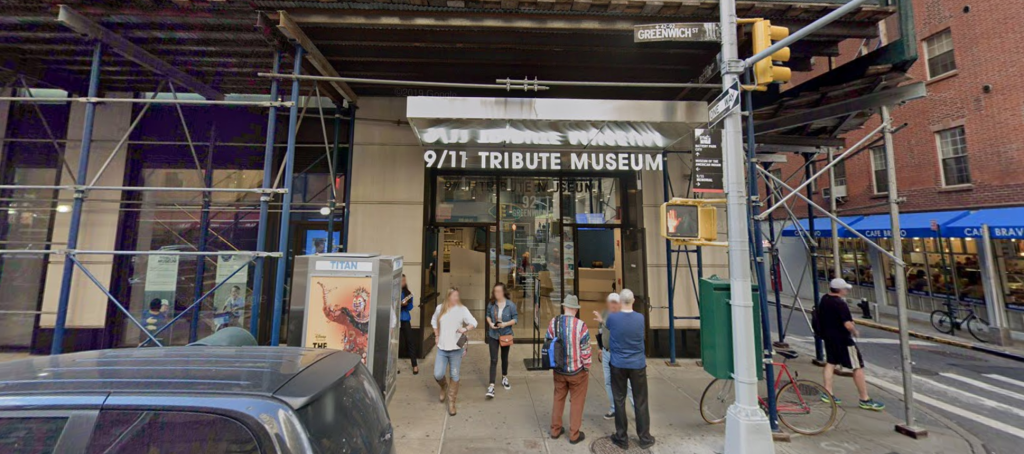 My friend's store was a few buildings  down from what is now the 9/11 Tribute Museum on Greenwich Street in Tribeca.