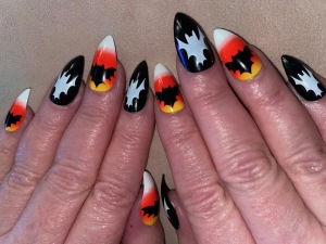 Karen Salin's Halloween nails. Photo by Mr. X.