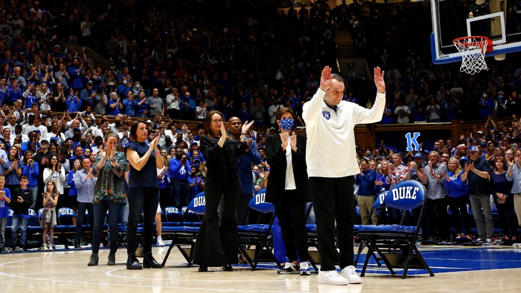 Duke's Coach K in his final game for the school.