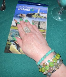 Just part of Karen Salkin's Best of Ireland greenery. Photo by Karen Salkin...'s left hand!