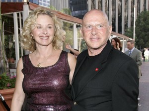 Mark Fleischman with his wife, Mimi Leonard.