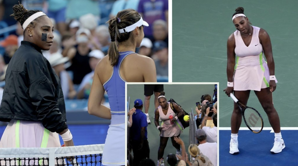 I love this compilation of the Cincy tourney; wish I knew who put it together. It shows Serena already staring daggers at Emma Radacanu before the match even began!