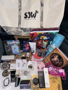 Some highlights of the VIP gift bags. Photo by Karen Salkin.