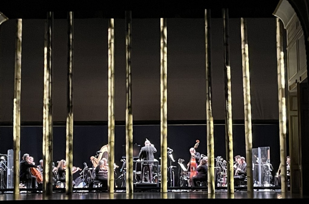 The musicians being showcased at the beginning of Act II. Photo by Karen Salkin.