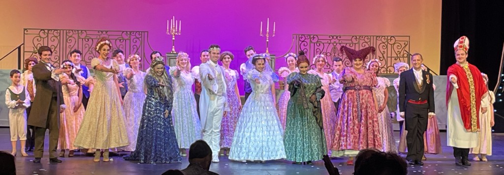 The Cinderella opening night curtain call. Photo by Karen Salkin.