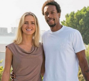 Elina Svitolina and Gael Monfils off the court.  What a beautiful couple!