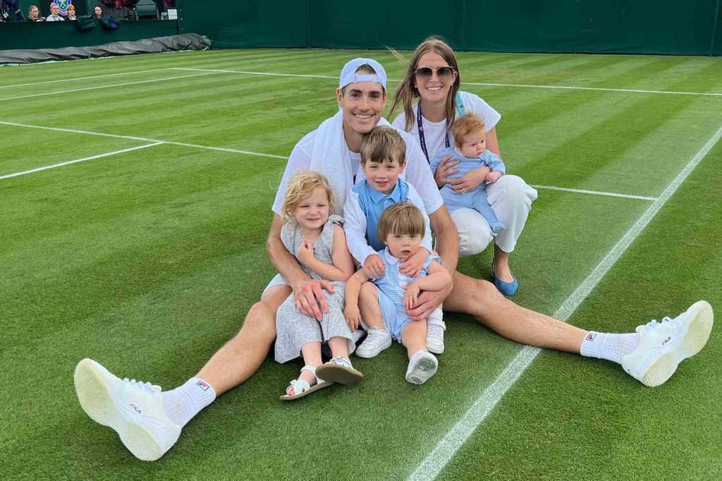 John Isner and his beautiful fam--the perfect reason to retire now and enjoy being hands-on as his kids grow-up!!!