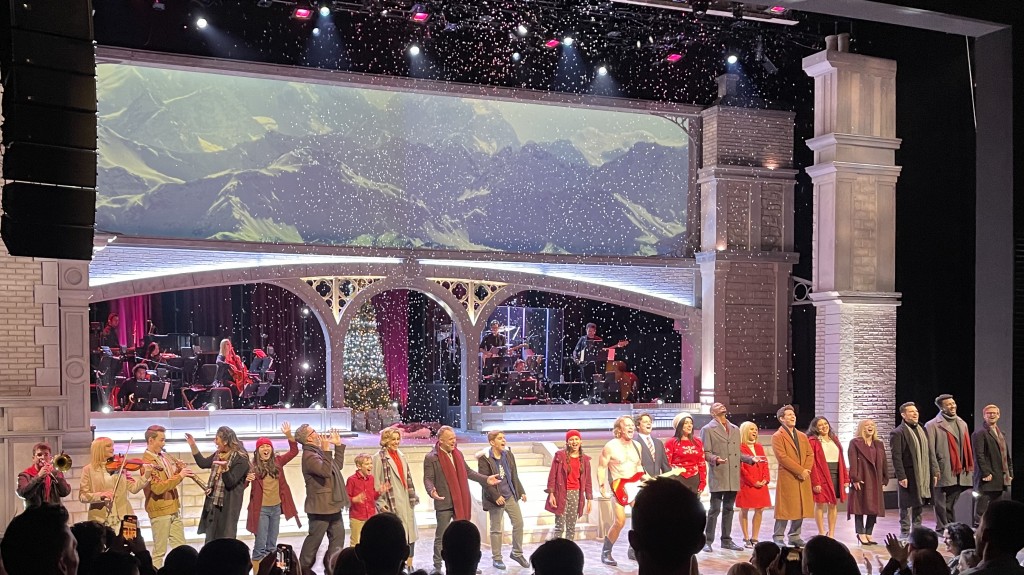 The festive opening night curtain call. Photo by Karen Salkin.