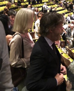 William H. Macy with his daughter he'd been handsy with all night. Photo by Karen Salkin.