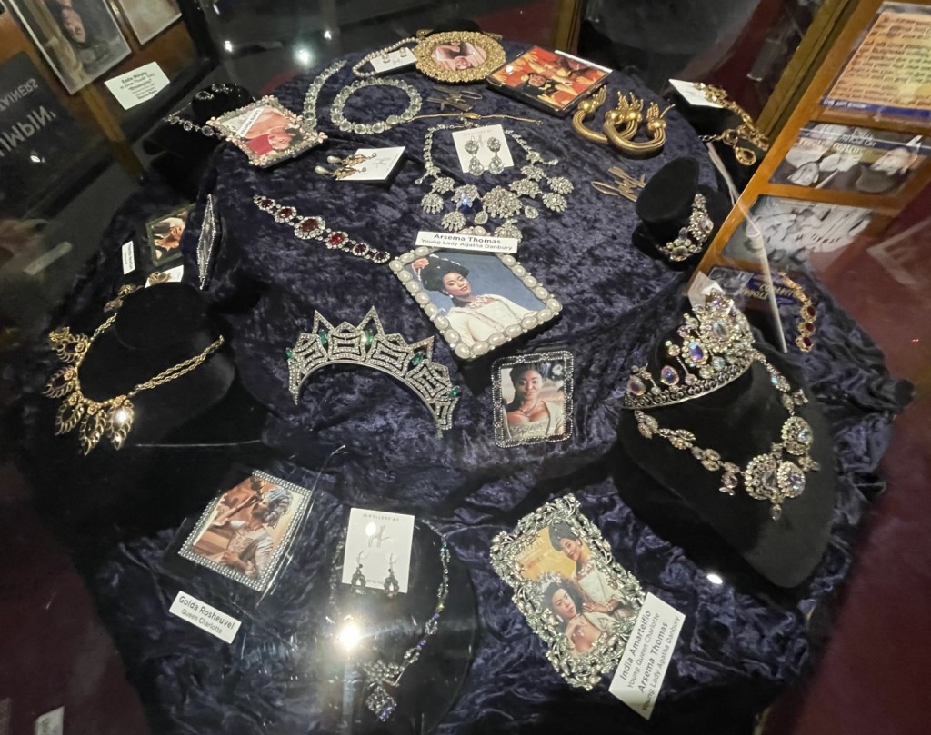 The fabulous jewelry in the This Joint Is Jumping' exhibit at the Hollywood Museum. Photo by Karen Salkin.