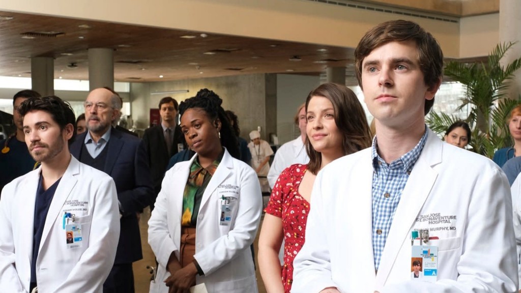 Some of the cast of the final season of The Good Doctor.