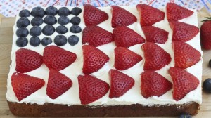 This is just one of the zillion "flag cakes" on the internet; it's not the one from this baker I mention here.