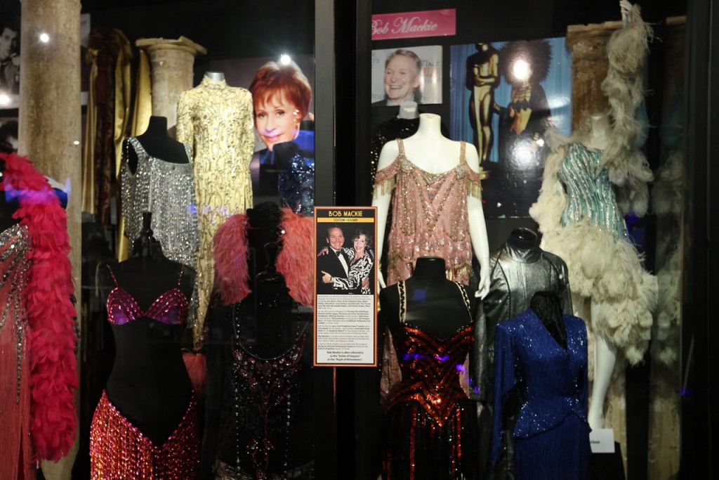 Part of the new exhibit, this one showcasing some of Bob Mackie's designs. Photo by Sheri Determan, and courtesy of the Hollywood Museum, as is the one at the top of this page.
