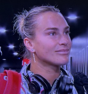 Aryna Sabalenka, who I think is so pretty.  Photo by Karen Salkin.