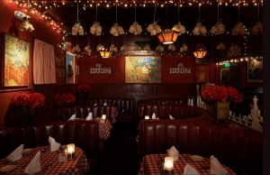 The main room of Dan Tana's.