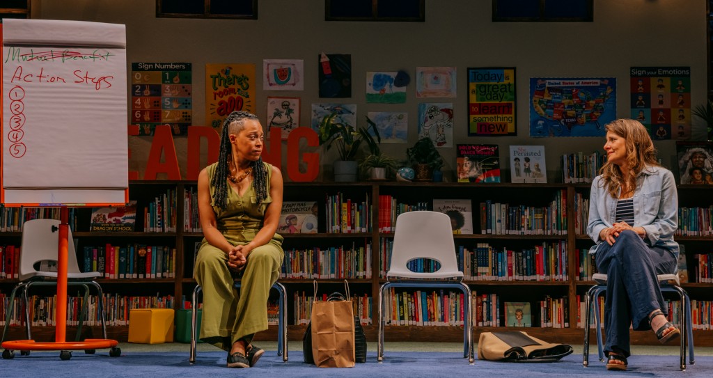 Cherise Boothe and Mia Barron. Photo by Jeff Lorch.