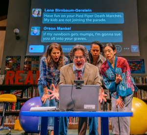 (L-R) Mia Barron, Rick Holmes, Cherise Boothe, and Camille Chen. Photo by Jeff Lorch.