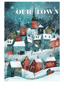 The artwork, created by Doug Haverty, for Group Rep's upcoming production of Our Town. Photo by Karen Salkin.