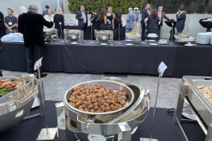 Just a small part of the dinner buffet last year. Photo by Karen Salkin.