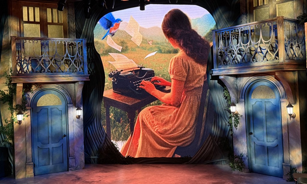 The set before the show began. Photo by Karen Salkin.