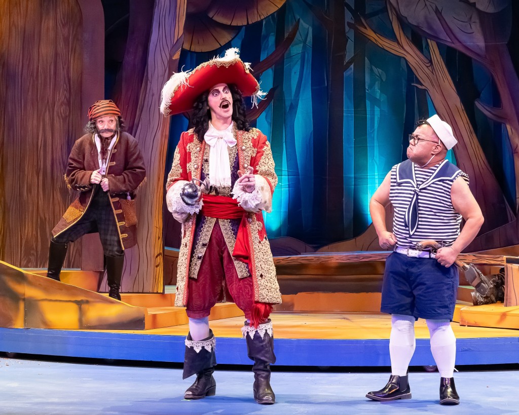 (L-R) Cathy Rigby, Josh Grisetti, and Reggie De Leon. Photo by Jason Niedle/TETHOS. 