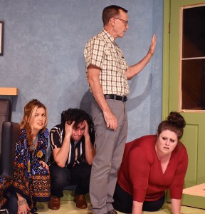 (L-R) Danielle Weeks, Richy Storrs, Steve Young, and Angela Bruning. Photo by Garry M. Kluger, as is the one at the top of the page.