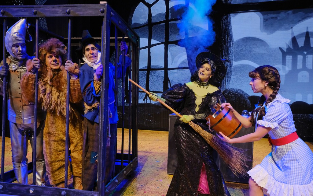 (L-R) Douglas Ladnier, Mark Gagliardi, John Schartzer, Nicole Parker, and Aubrey Anderson-Emmons. Photo by Josh Kaplan.