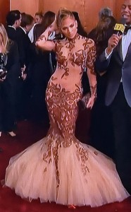 Jennifer Lopez, looking the most like a movie star!  And she didn't even know she was on camera yet! Photo by Karen Salkin.