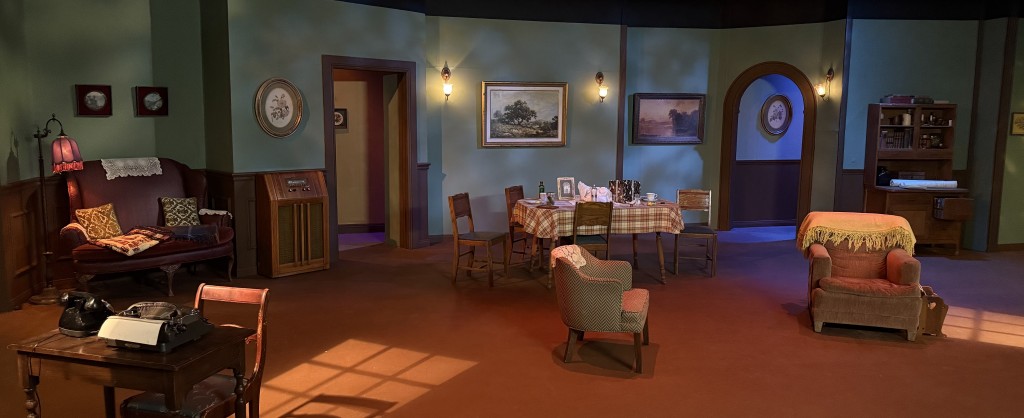 The What Opa Did set. Photo by Karen Salkin, as is the one of the lobby display at the top of this review.