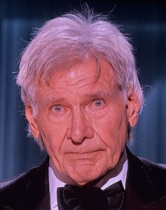 Harrison Ford. Give that man a tissue for his runny nose, please! Photo by Karen Salkin.
