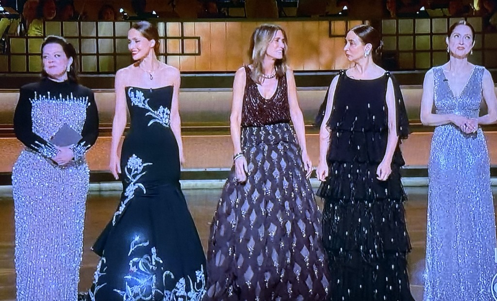 (L-R) Melissa McCarthy, Rose Byrne, Kristen Wiig, Maya Rudolph, Ellie Kemper. Photo by Karen Salkin.