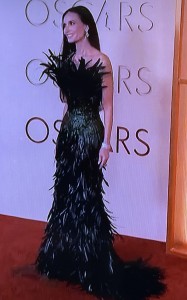 Cadaver-esque Demi Moore. Photo by Karen Salkin.