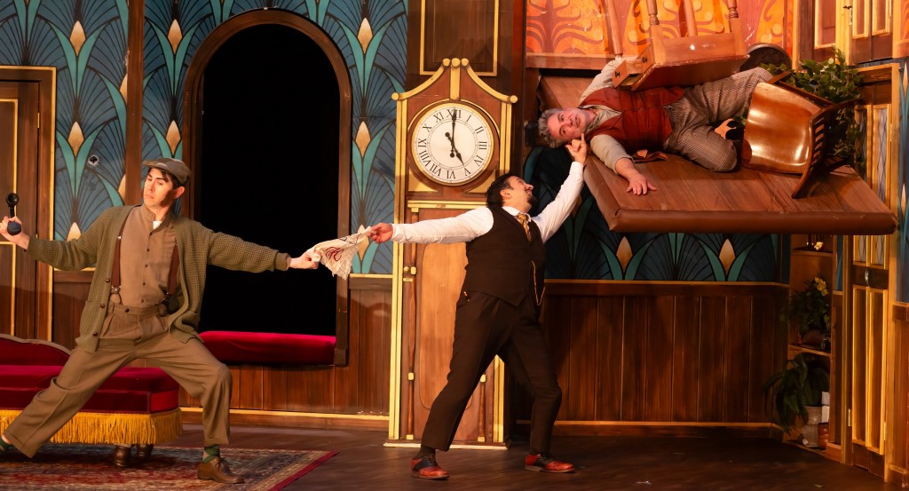 (L-R) John Shartzer, Justin Michael Wilcox, and Mark Gagliardi. Photo by Veronica Slavin.