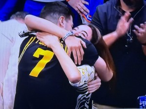 Alvaro Folgueiras and his ecstatic mother after a win. Get out the tissues! Photo by Karen Salkin.