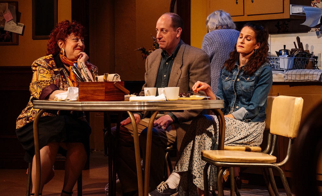 (L-R) Amy Tolsky, Ari Hagler, Sharron Shayne, (in the background,) and Holly Sidell. Photo by Alyssa K. Liu.