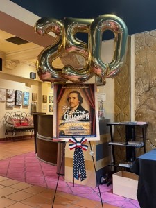 The festive lobby decoration that greeted us. Photo by Karen Salkin, as is the one above.